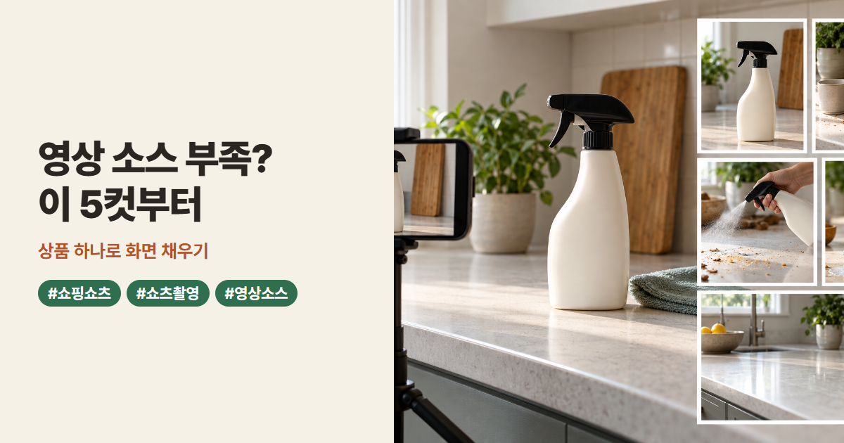 영상 소스 부족? 이 5컷부터